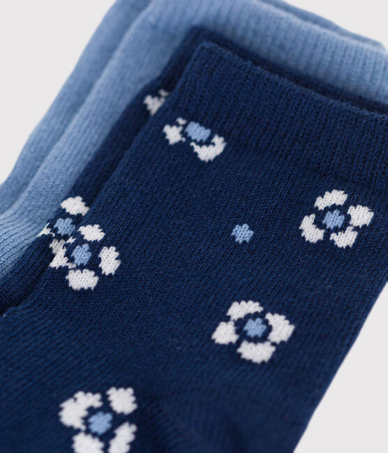2er-Set Baby-Socken aus geblümter Baumwolle für Mädchen variante 1