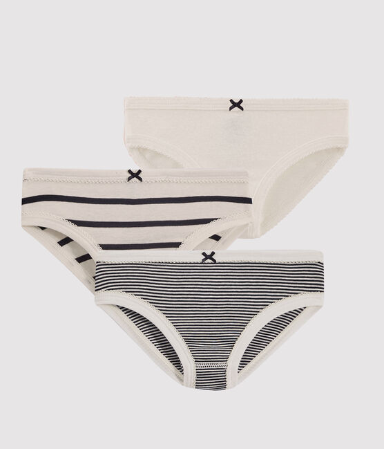 Set mit 3 gestreiften Unterhosen für Mädchen variante 1