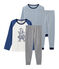 2er-Set Rippstrick-Pyjamas für Jungen variante 1