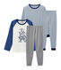 2er-Set Rippstrick-Pyjamas für Jungen