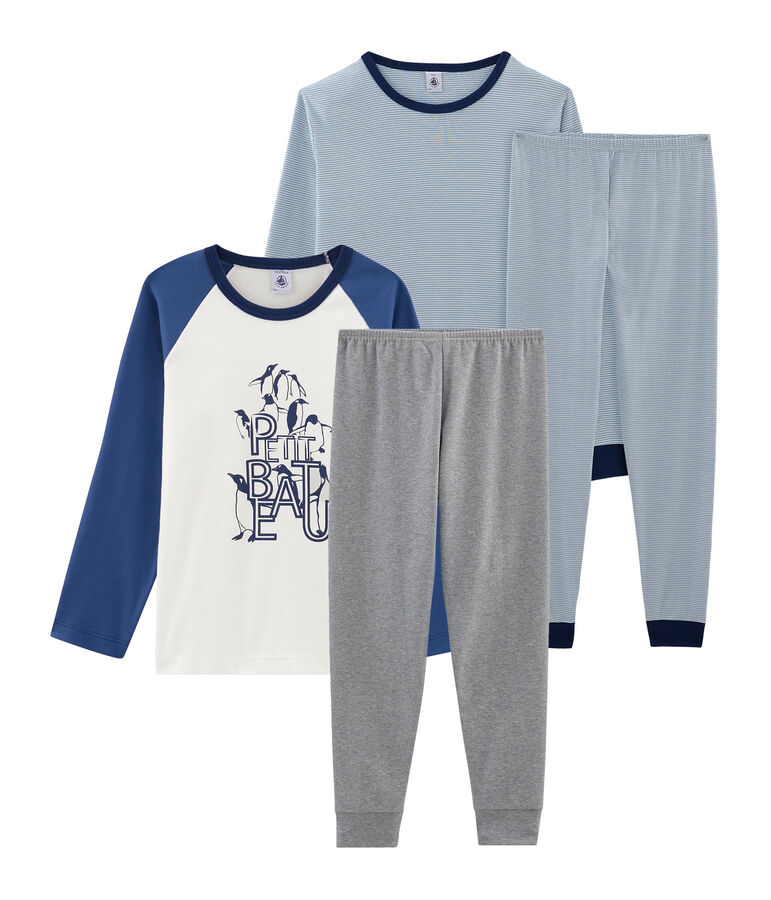 2er-Set Rippstrick-Pyjamas f&uuml;r Jungen vielfarbig