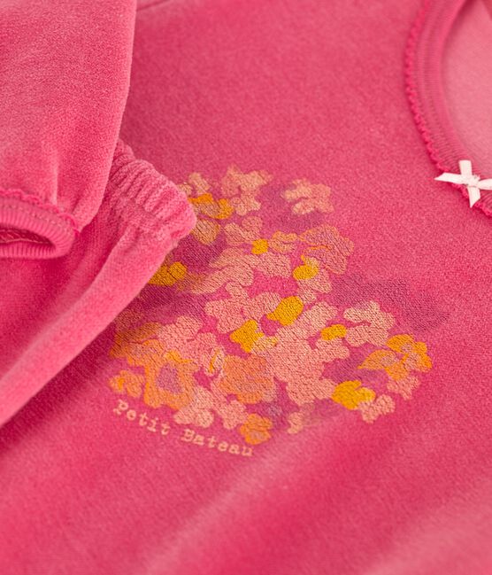 Kinder-Pyjama aus Nicki  rosa PEONIA