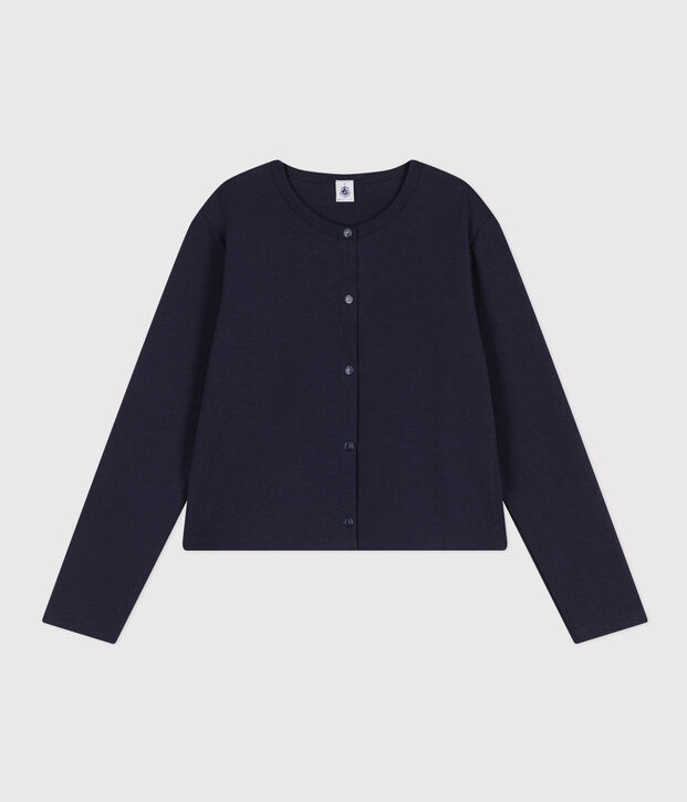 Damen-Cardigan aus Baumwolle mit Druckkn&ouml;pfen SMOKING