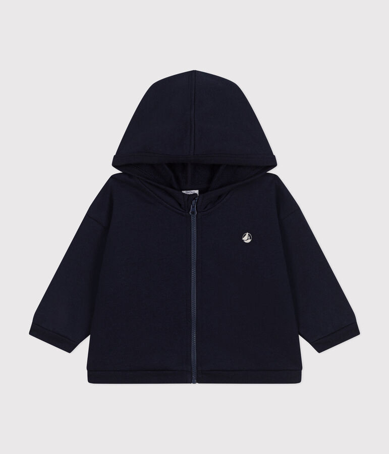Kapuzen-Sweatshirt aus Molton f&uuml;r Babys blau