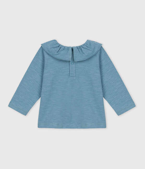 Langärmelige Babybluse aus leichtem Jersey blau ROVER