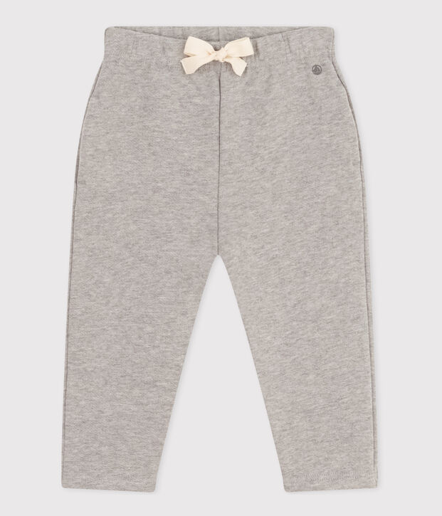 Baby-Hose aus Molton grau