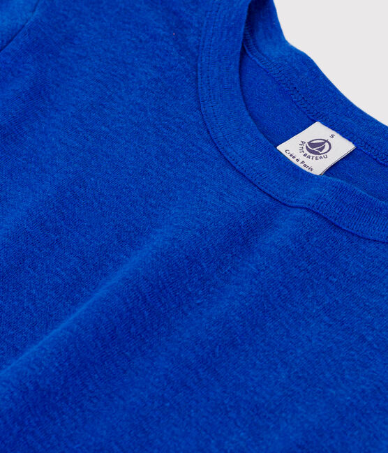Damen-T-Shirt L’ICONIQUE aus Leinen blau PERSE