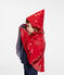 Lackiertes Baby-Regencape für Mädchen rot TERKUIT