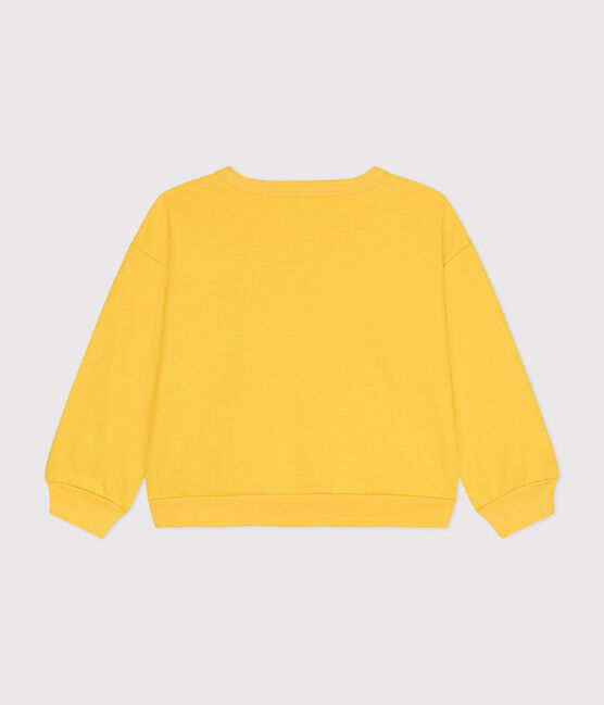 Sweatshirt aus leichtem Molton Kinder/Mädchen gelb NECTAR
