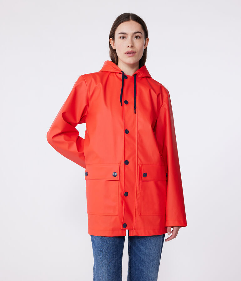 Ikonische Regenjacke Damen/Herren rot