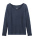 Langarm-leinen-t-shirt damen