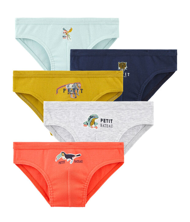 5er-Set Slips f&uuml;r kleine Jungen vielfarbig