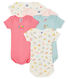 5er-Set kurzärmelige Baby-Bodys für Mädchen
