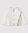 Baby-Cardigan aus Doppeljersey für Mädchen beige MONTELIMAR CHINE