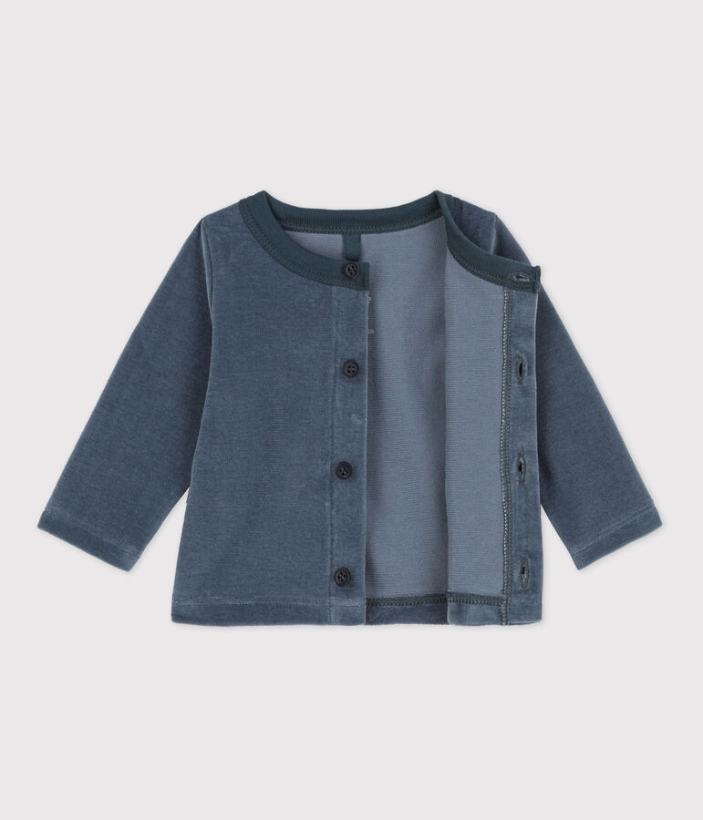 Baby-Cardigan aus Baumwollnicki grau