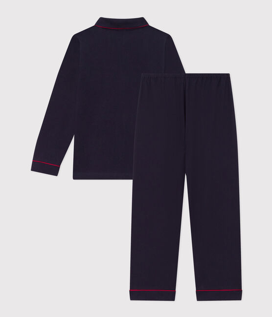 Kinderpyjama aus Jersey für Jungen blau SMOKING