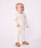Baby-Sweatshirt aus einfarbiger Baumwolle mit Matrosenkragen und Stickerei MILK