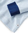 Rippstrick-Pyjama für Jungen blau ACIER/weiss MARSHMALLOW