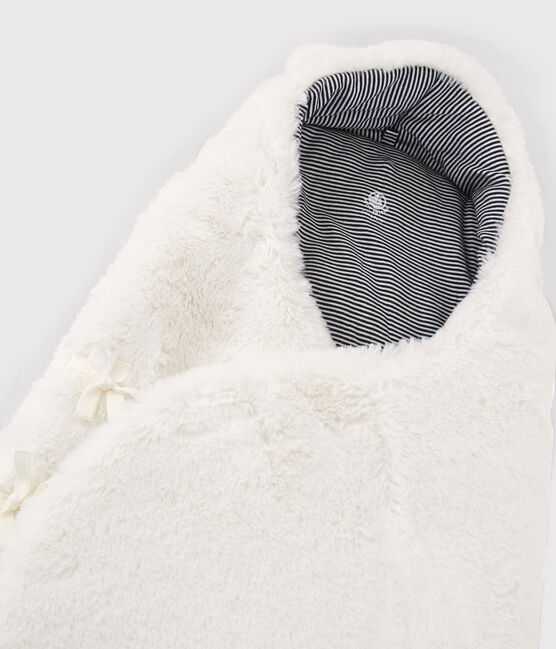 Babynest aus Sherpa weiss MARSHMALLOW