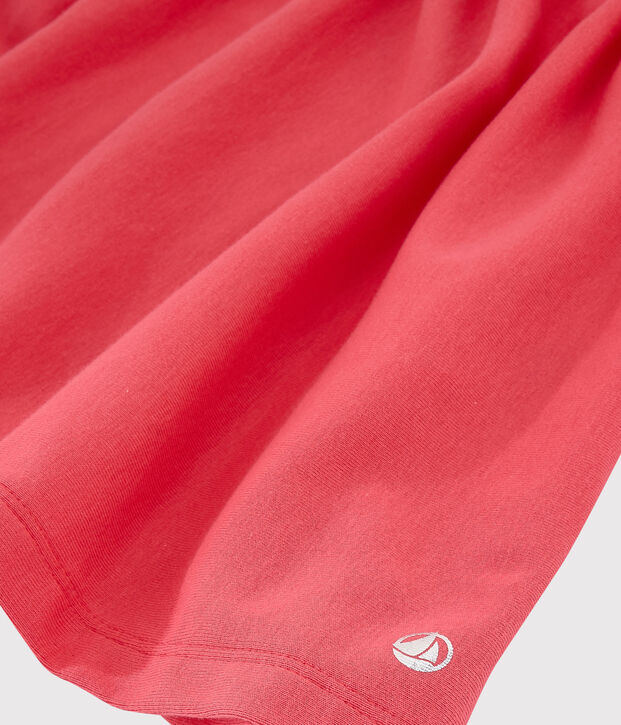 Kurz&auml;rmeliges Kinderkleid aus Baumwolle f&uuml;r M&auml;dchen rosa
