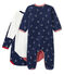 Jungen-Baby-Set mit Samt-Strampler und langärmligen Bodys aus Rippstrick variante 1