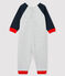 Langer Baby-Overall für Jungen grau BELUGA/blau SMOKING