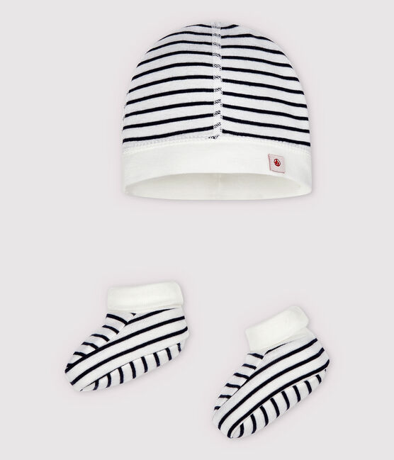 Zweiteiliges gestreiftes Baby-Set aus Bio-Baumwolle variante 1
