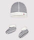 Zweiteiliges gestreiftes Baby-Set aus Bio-Baumwolle
