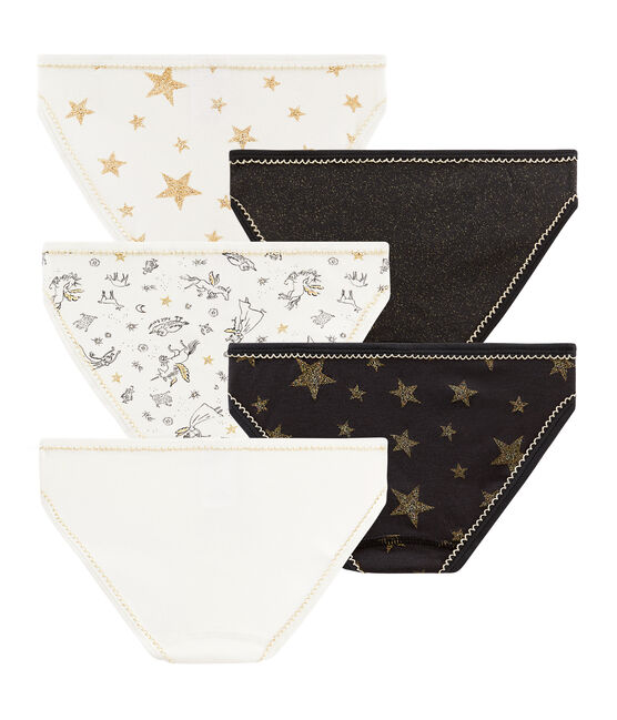 Set mit 5 Unterhosen für kleine Mädchen variante 1