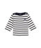 Ikonisches Baby-Streifenshirt Unisex beige COQUILLE/blau ABYSSE