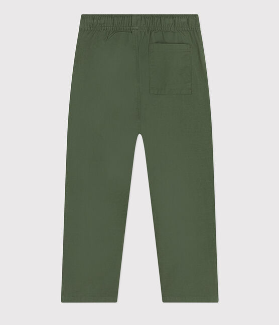 Kinderhose aus gestreiftem Baumwoll-Kattun Kinder/Jungen grün CROCO
