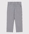 Kinderhose aus gestreiftem Baumwoll-Canvas für Jungen blau MEDIEVAL/weiss MARSHMALLOW