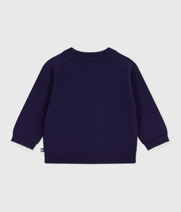 Baby-Cardigan aus einfarbiger Baumwolle SOIR