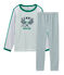 Rippstrick-Pyjama für kleine Jungen weiss MARSHMALLOW/weiss MULTICO