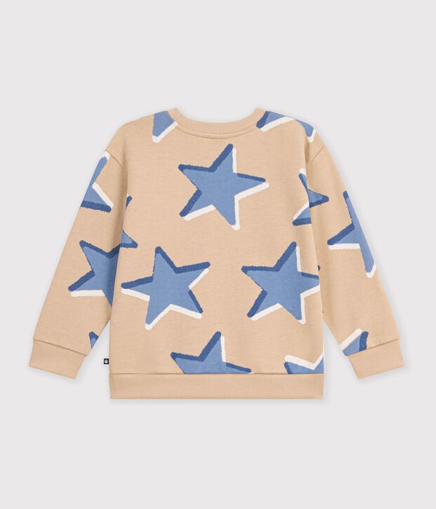 Kinder-Sweatshirt aus Baumwolle mit Sternmotiv vielfarbig/blau/vielfarbig