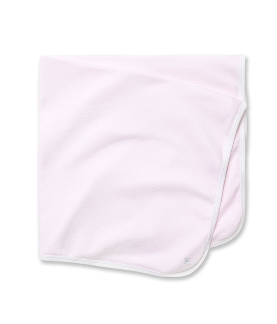 Ringel-gestreiftes Baby Betttuch rosa VIENNE/weiss ECUME