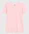 Damen-T-Shirt Le Droit aus Baumwolle, mit Rundhalsausschnitt und Streifen AVALANCHE/ SHOCKING