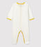 Baby-Strampler aus Bio-Baumwolle weiss MARSHMALLOW/weiss MULTICO