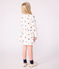 Langärmeliges Kinder-Kleid aus Baumwolle MILK/ MULTICO