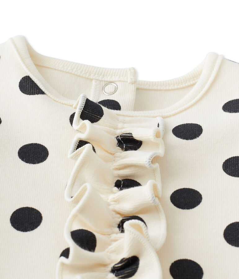 Robe b&eacute;b&eacute; fille &agrave; pois weiss/grau