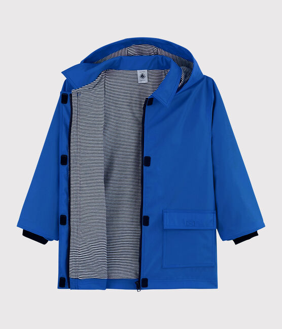 Kinder-Regenjacke, Mädchen / Jungen blau SURF