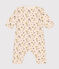 Langer Baby-Overall aus Molton weiss AVALANCHE/ MULTICO