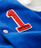 Baby-Teddyjacke aus Molton. blau RUISSEAU/weiss MARSHMALLOW