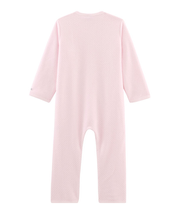 Fleece-Overall f&uuml;r M&auml;dchen rosa/grau