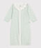 Baby Kombi-Overall aus Baumwolle mit geblümtem Kragen weiss MARSHMALLOW/weiss MULTICO