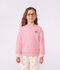 Kinder-Sweatshirt aus einfarbiger Baumwolle rosa