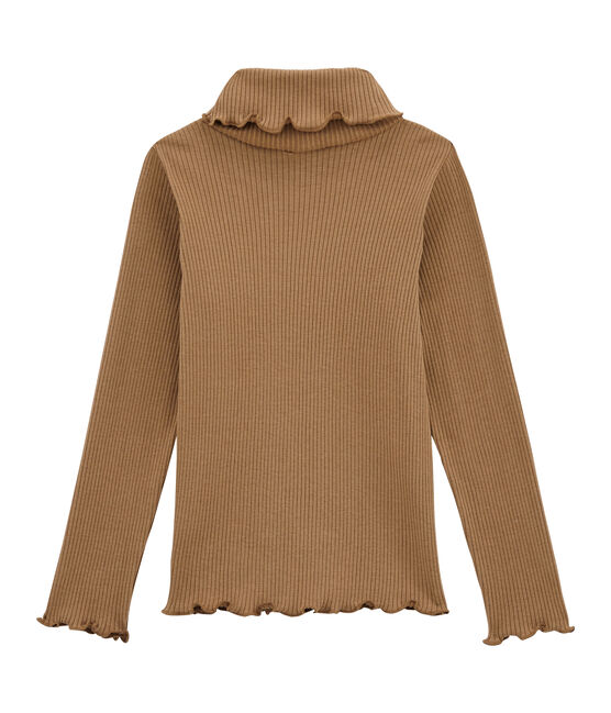 Langarmshirt mit Rollkragen braun BRINDILLE