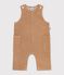 Langer Baby-Overall aus einfarbigem Feincord LATTE