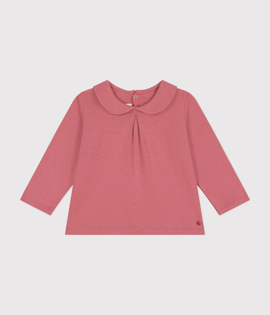 Baby-Bluse mit Kragen aus Baumwolle rosa ROSEWOOD