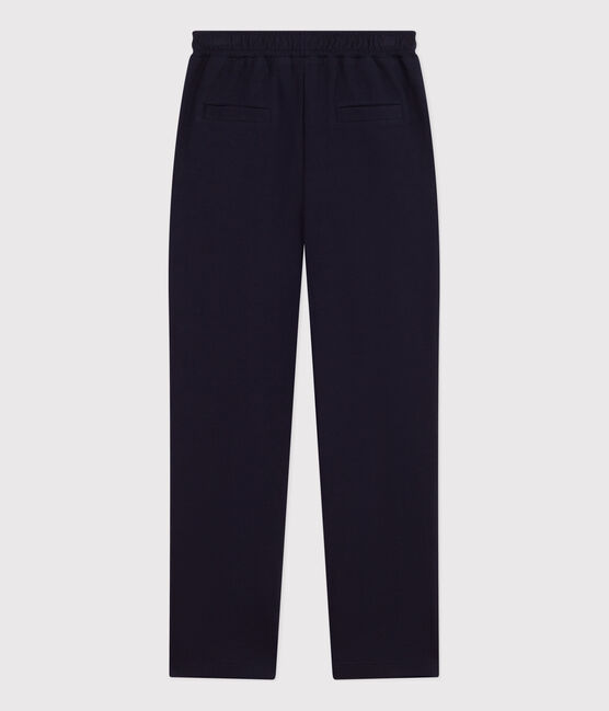 Damen-Hose aus Baumwolle und Elastan blau SMOKING